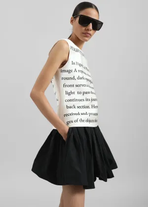 JW Anderson Gathered Circle Skort - Black