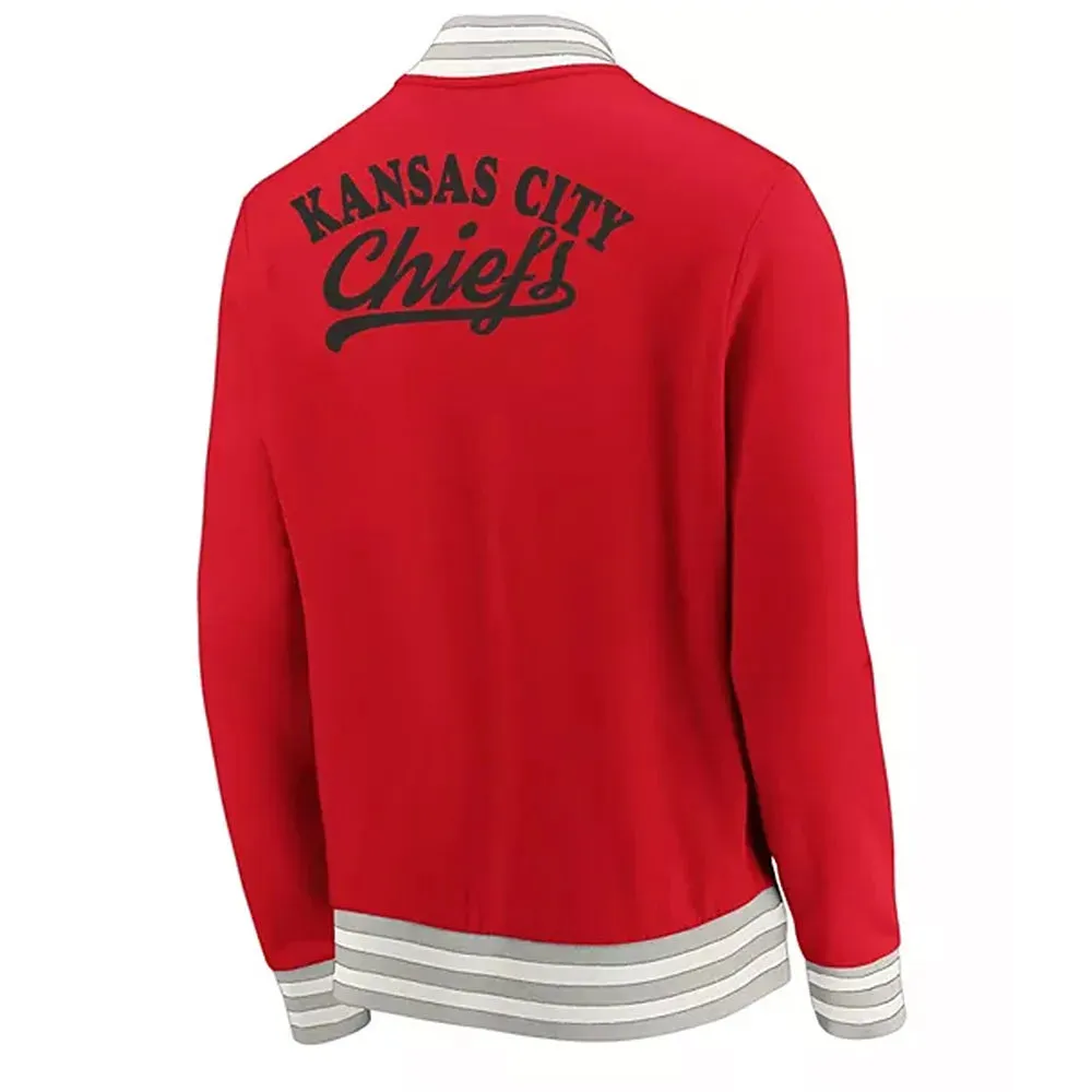 Kansas City Chiefs Full-Zip Varsity Red Wool Jacket