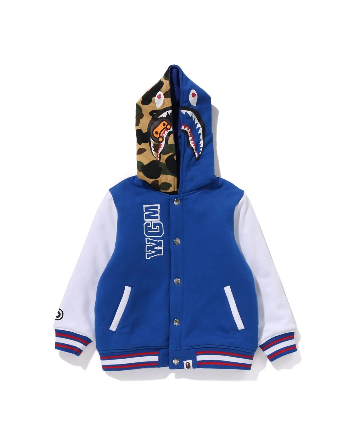 Kids Milo Shark Hoodie Sweat Varsity Jacket