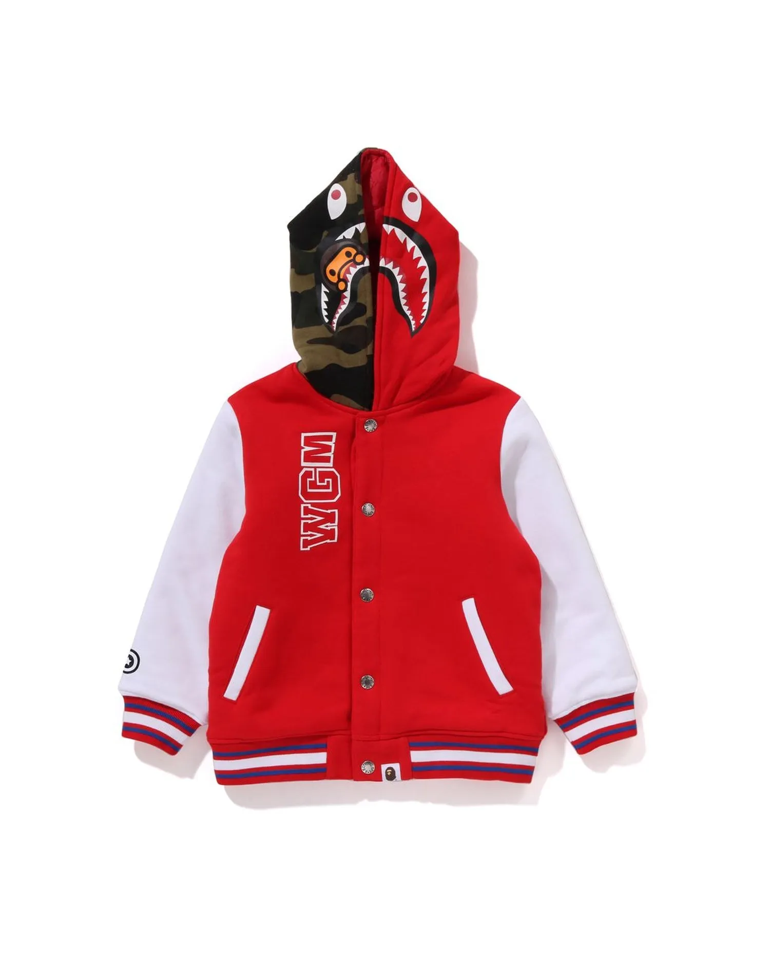 Kids Milo Shark Hoodie Sweat Varsity Jacket