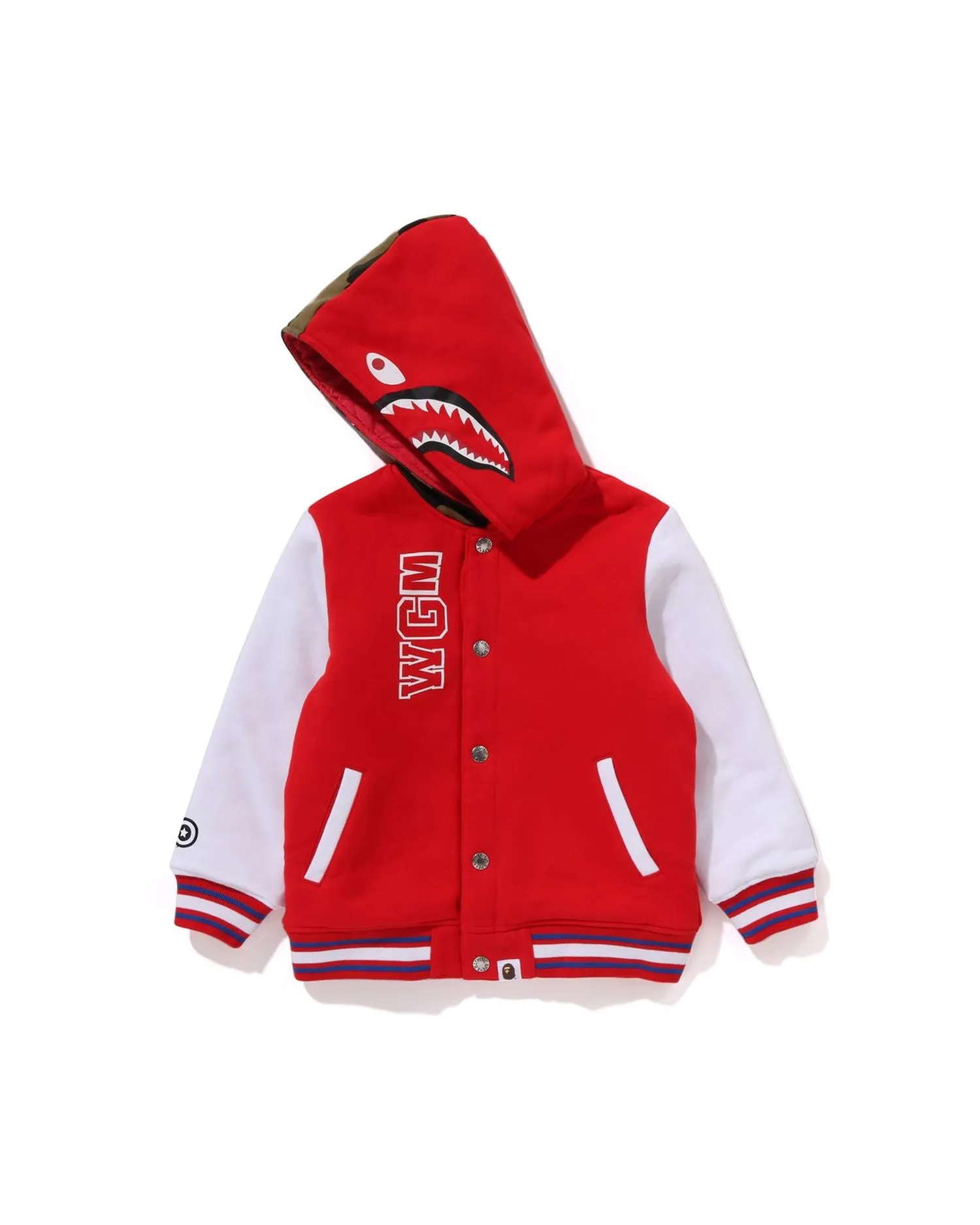 Kids Milo Shark Hoodie Sweat Varsity Jacket