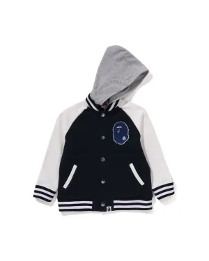 Kids Shark Hoodie Sweat Varsity Jacket