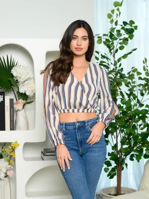 Kim cream WRAP TOP