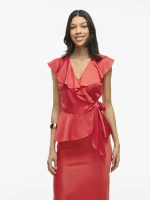 Kimmie Short Sleeve Top | Racing Red