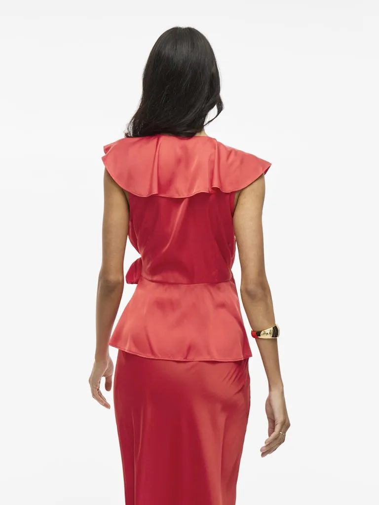 Kimmie Short Sleeve Top | Racing Red