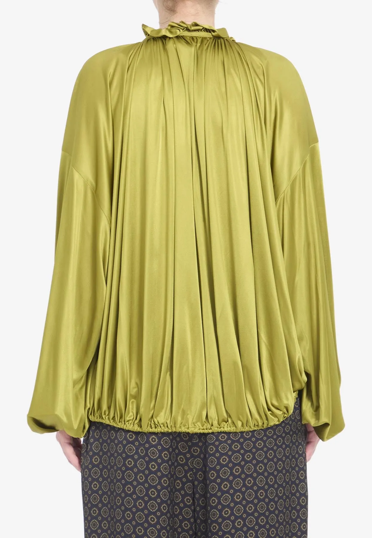 Knit Wrap Blouse