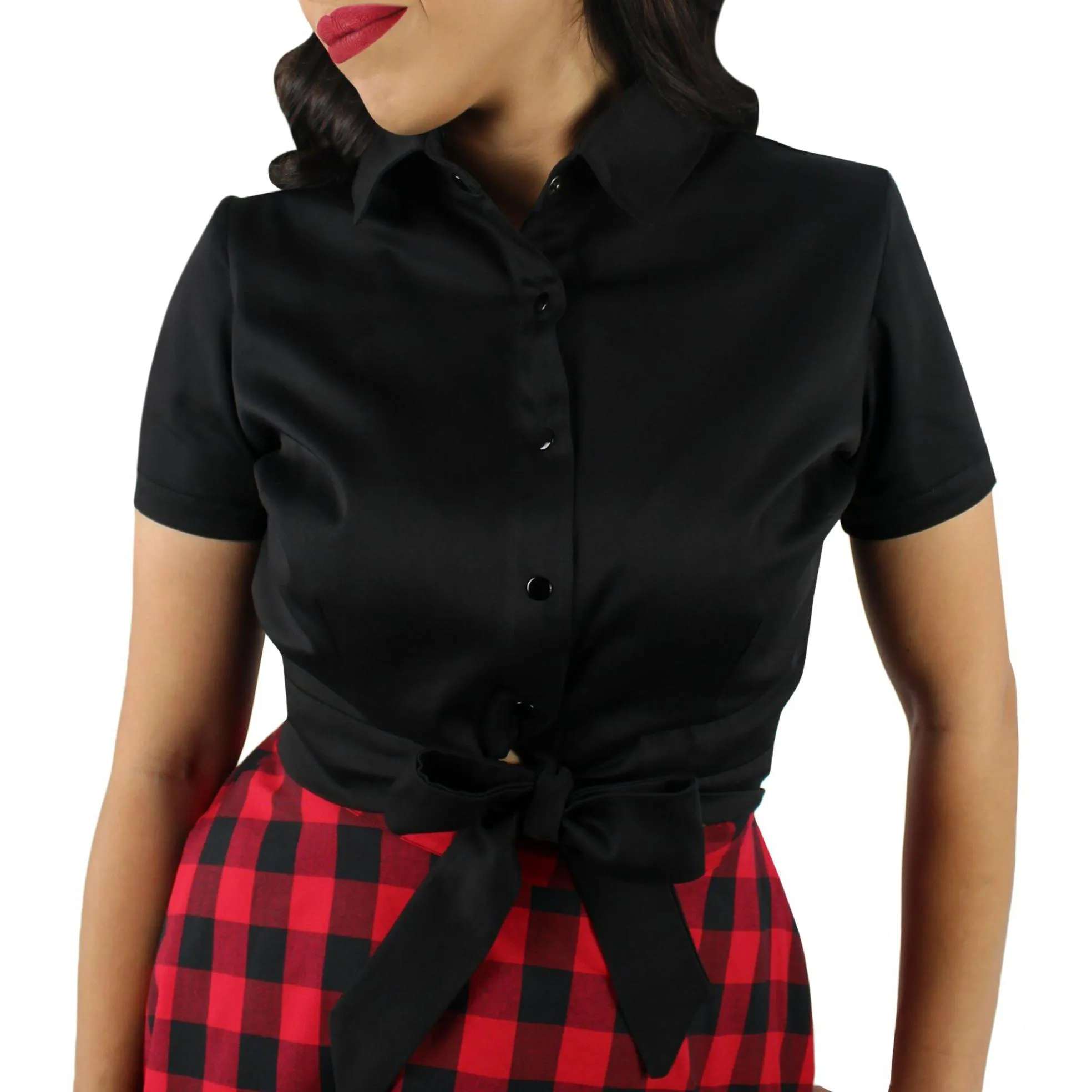 Knotted Top in Black by Hemet