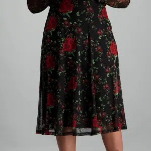 Ladies-Floral Aline Skirt