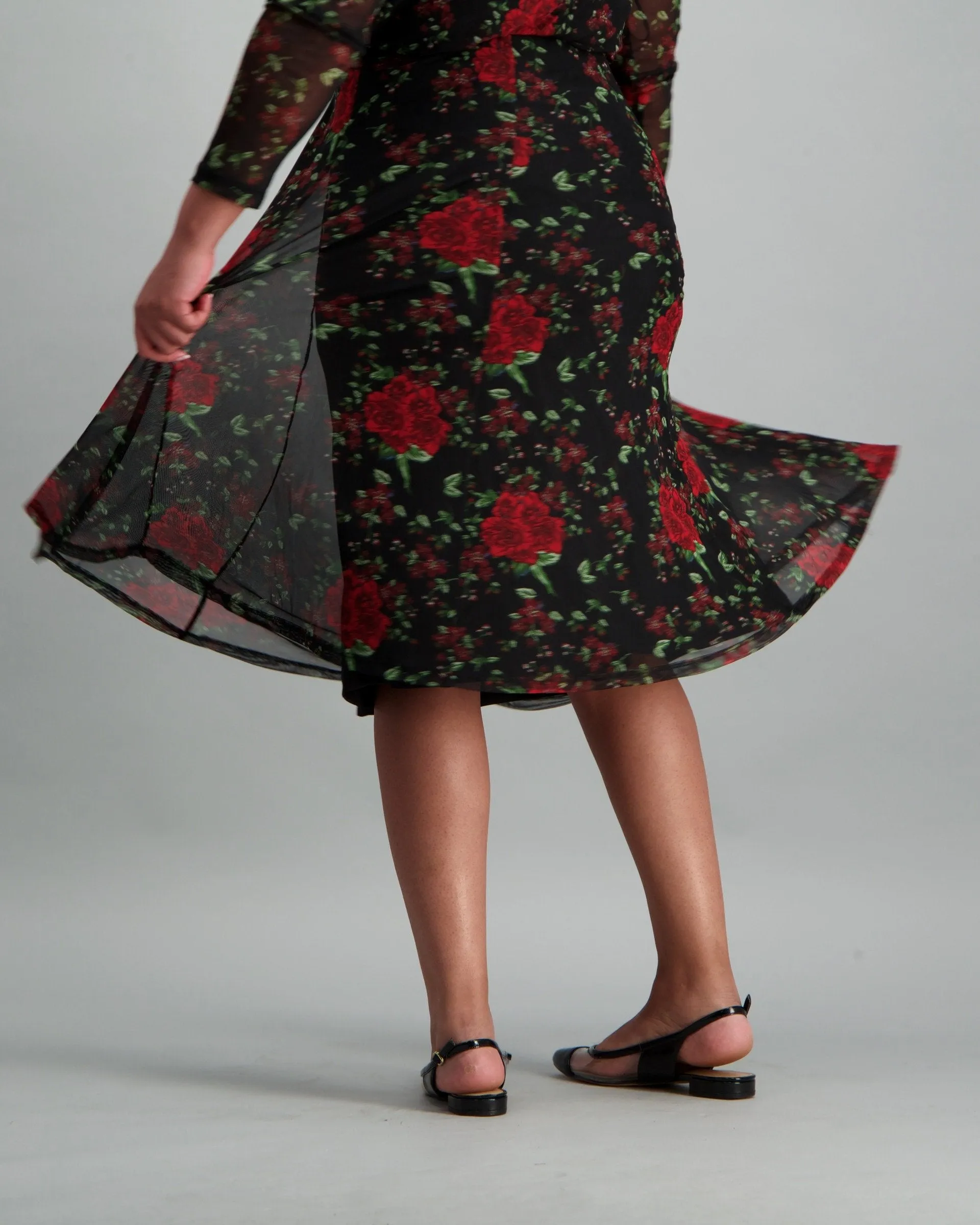 Ladies-Floral Aline Skirt