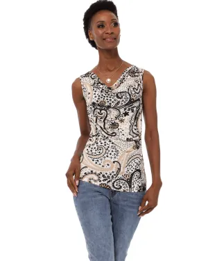 Ladies Printed Wrap Blouse