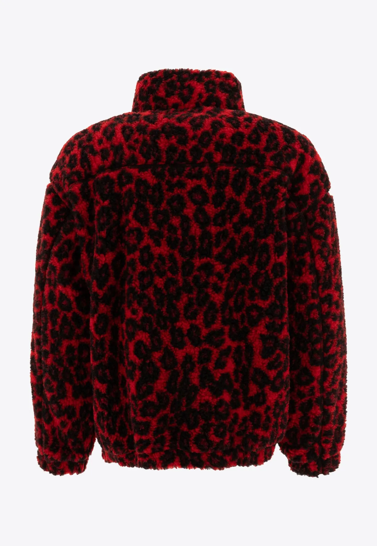 Leopard Print Fleece Jacket