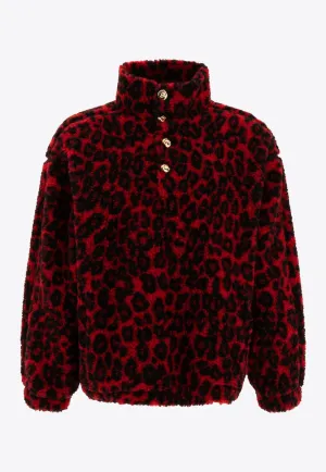 Leopard Print Fleece Jacket