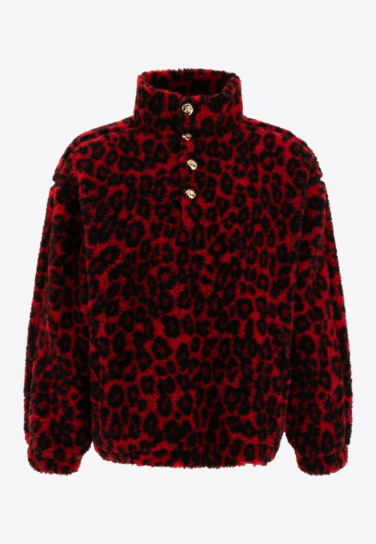 Leopard Print Fleece Jacket