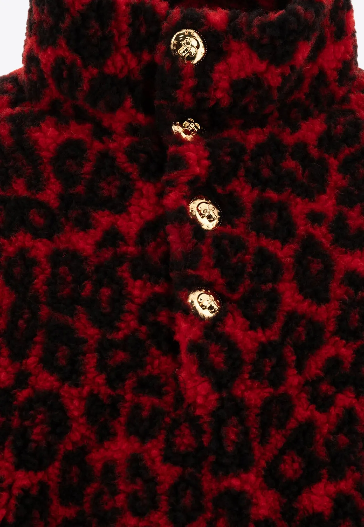 Leopard Print Fleece Jacket