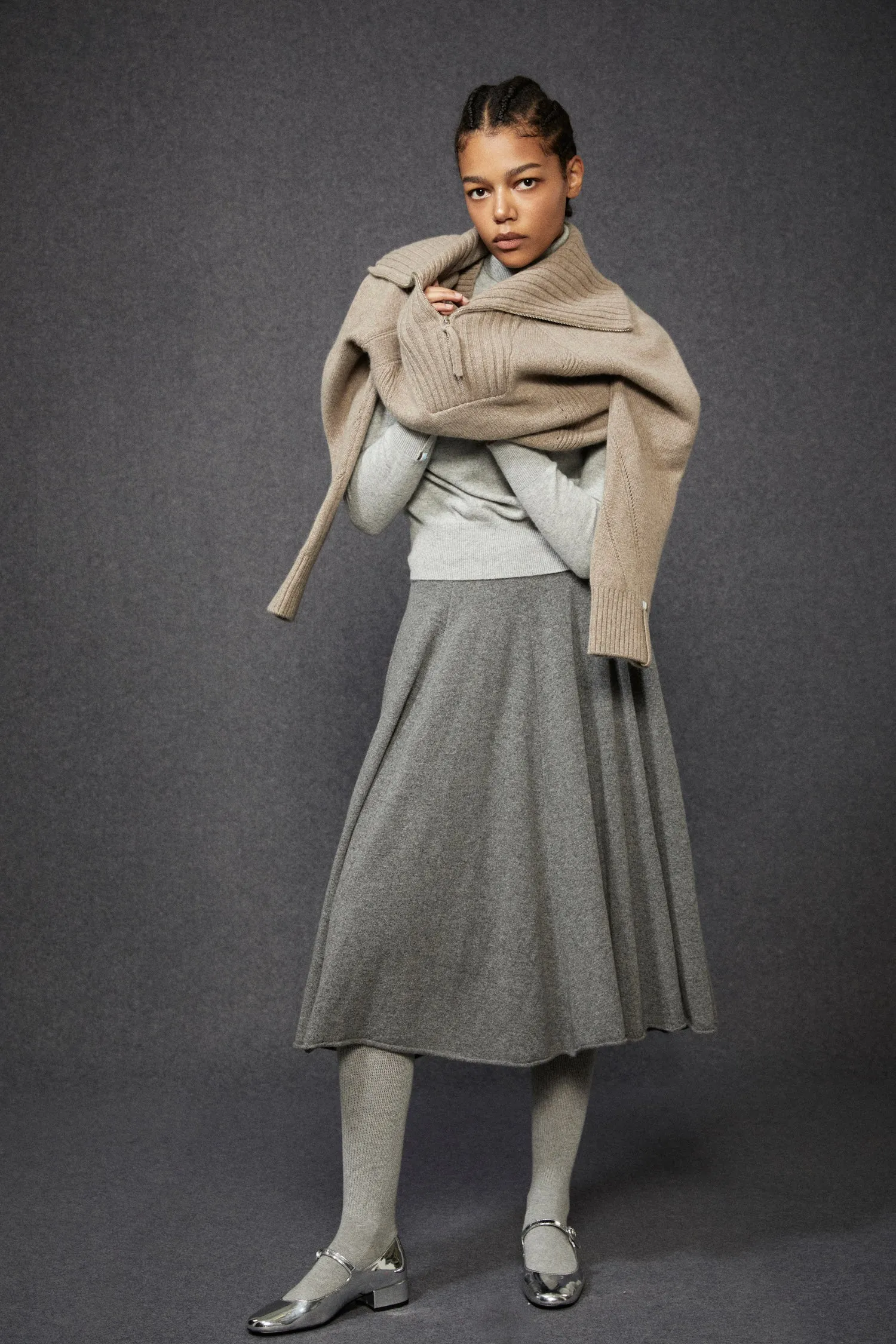Long Flare Skirt