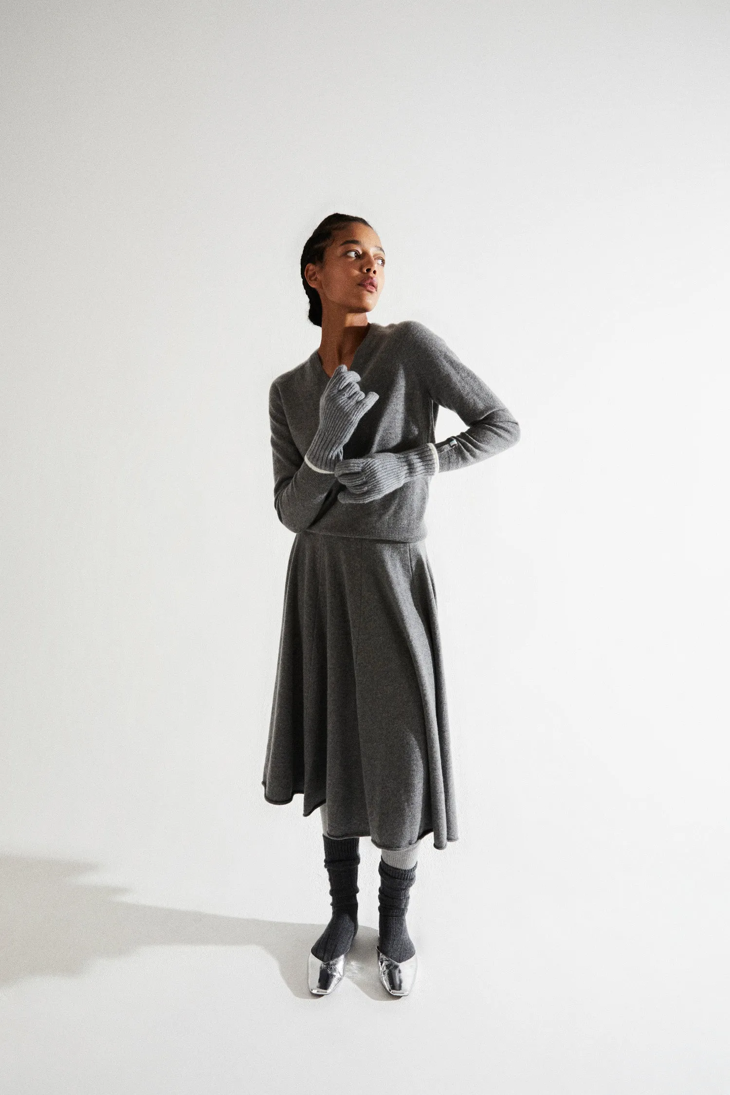 Long Flare Skirt