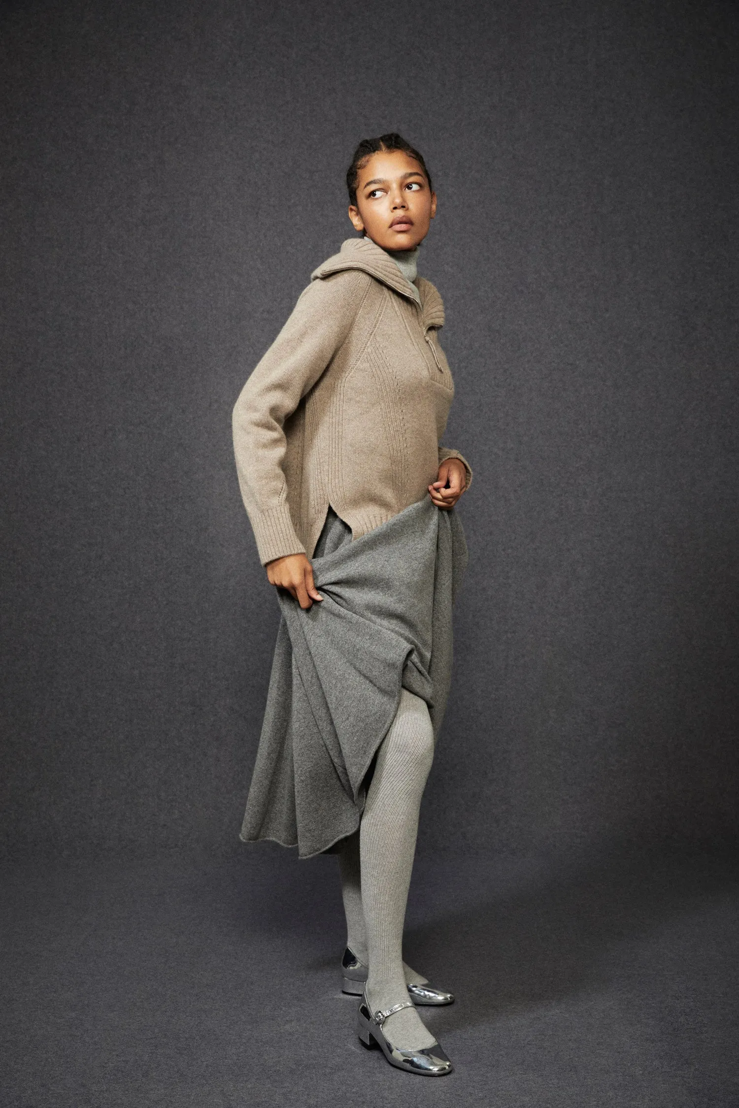 Long Flare Skirt