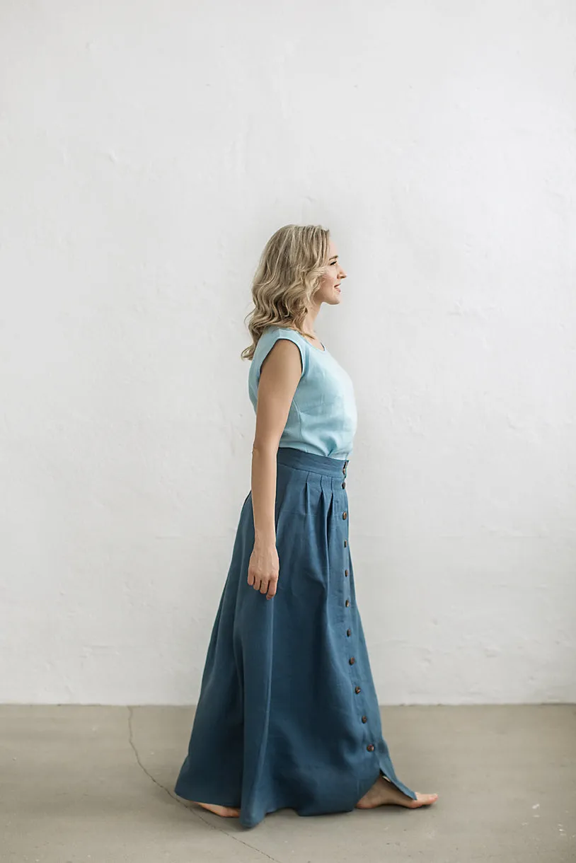 Long Linen Skirt