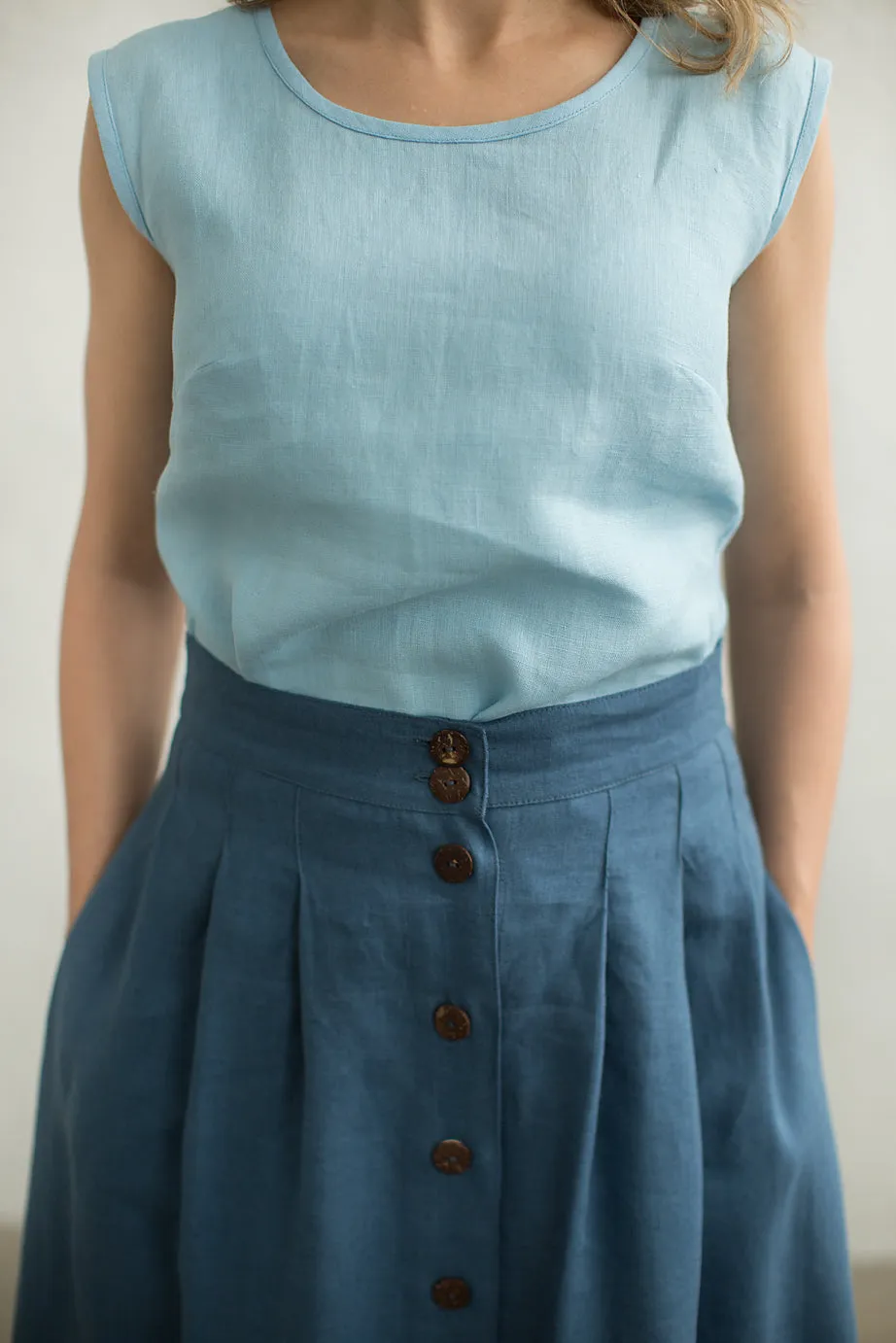 Long Linen Skirt