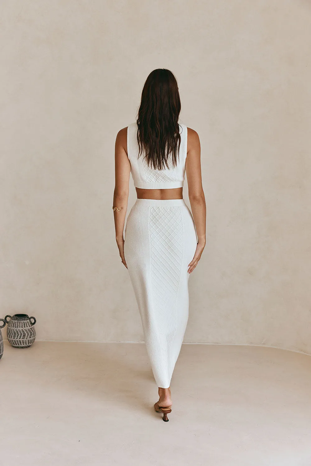 Lotus Skirt - Cable Knit