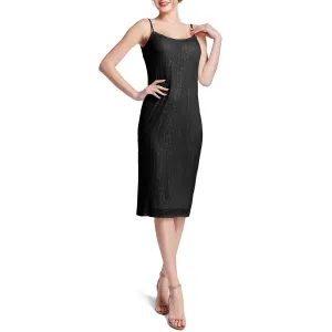 MACloth Women Spaghetti Strap Sheath Short Sequin Casual Cocktail Party Dresses