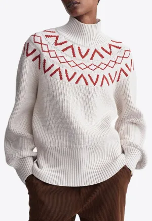 Marcie Fair Isle Yoke Knitted Sweater