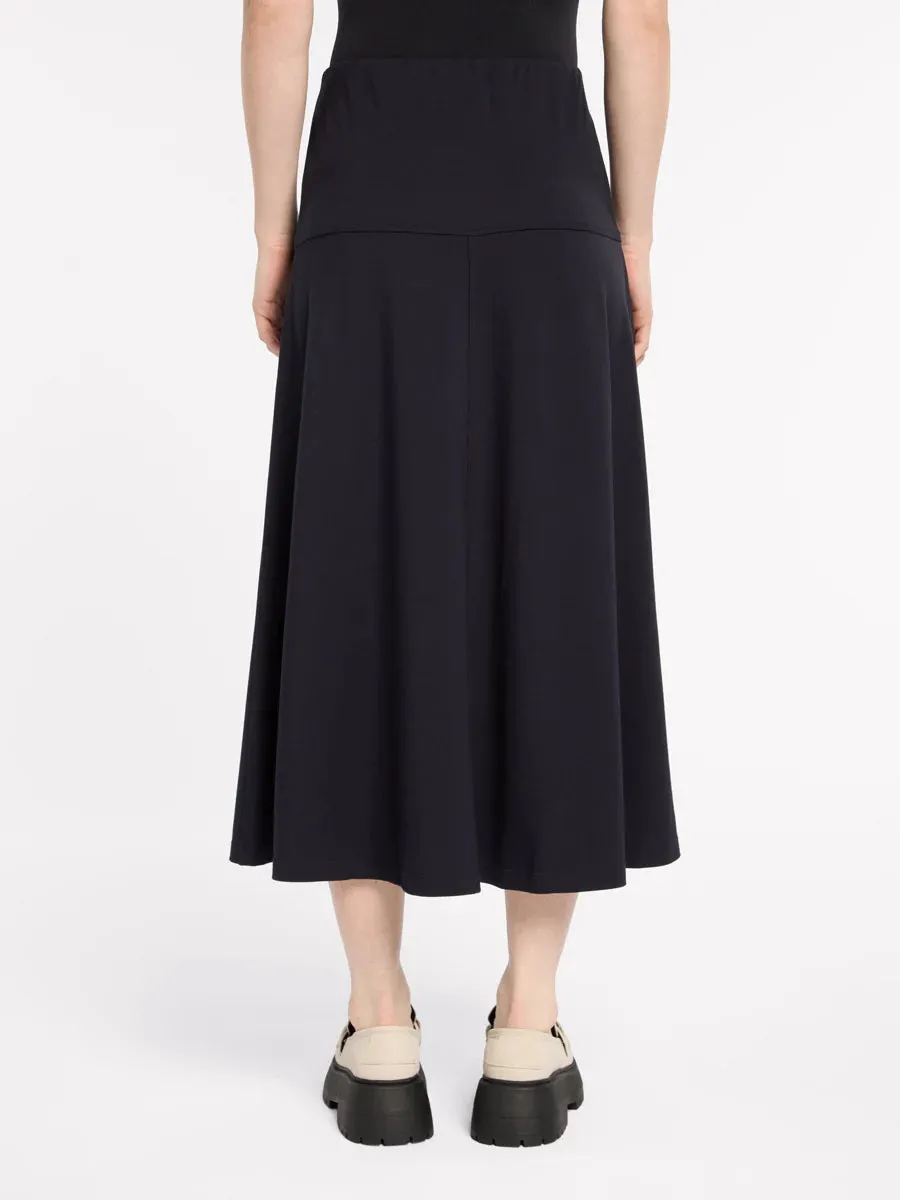 MARCO POLO - Black Fit and Flare Ponte Skirt - YTMP5043
