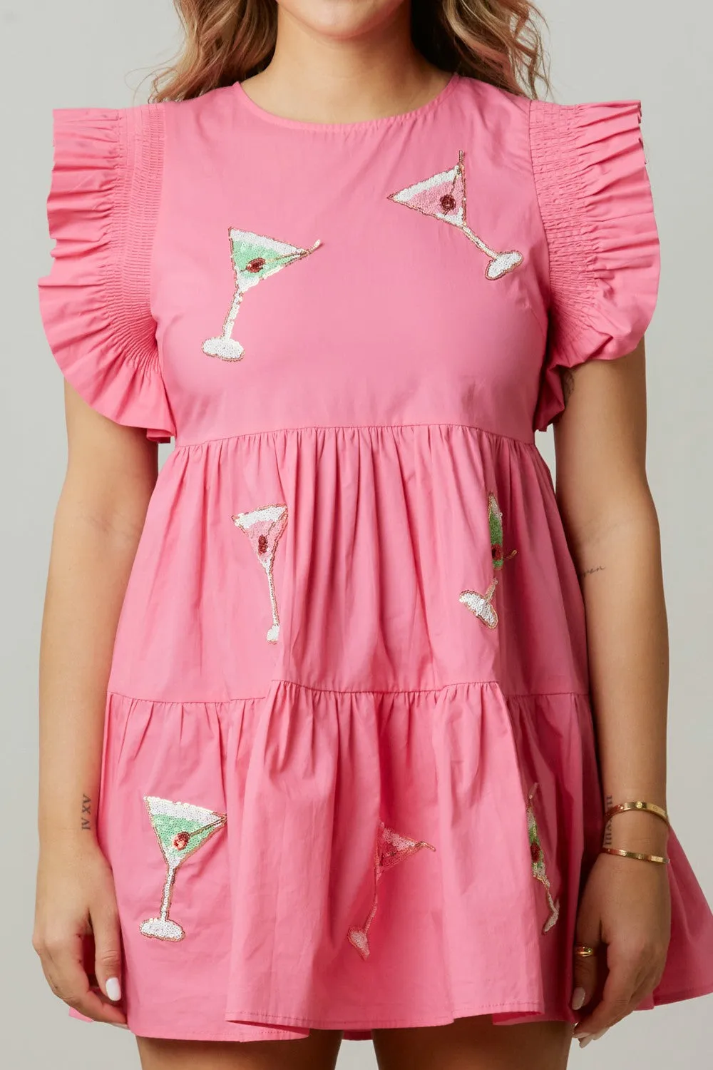 Martini Patch Mini Dress