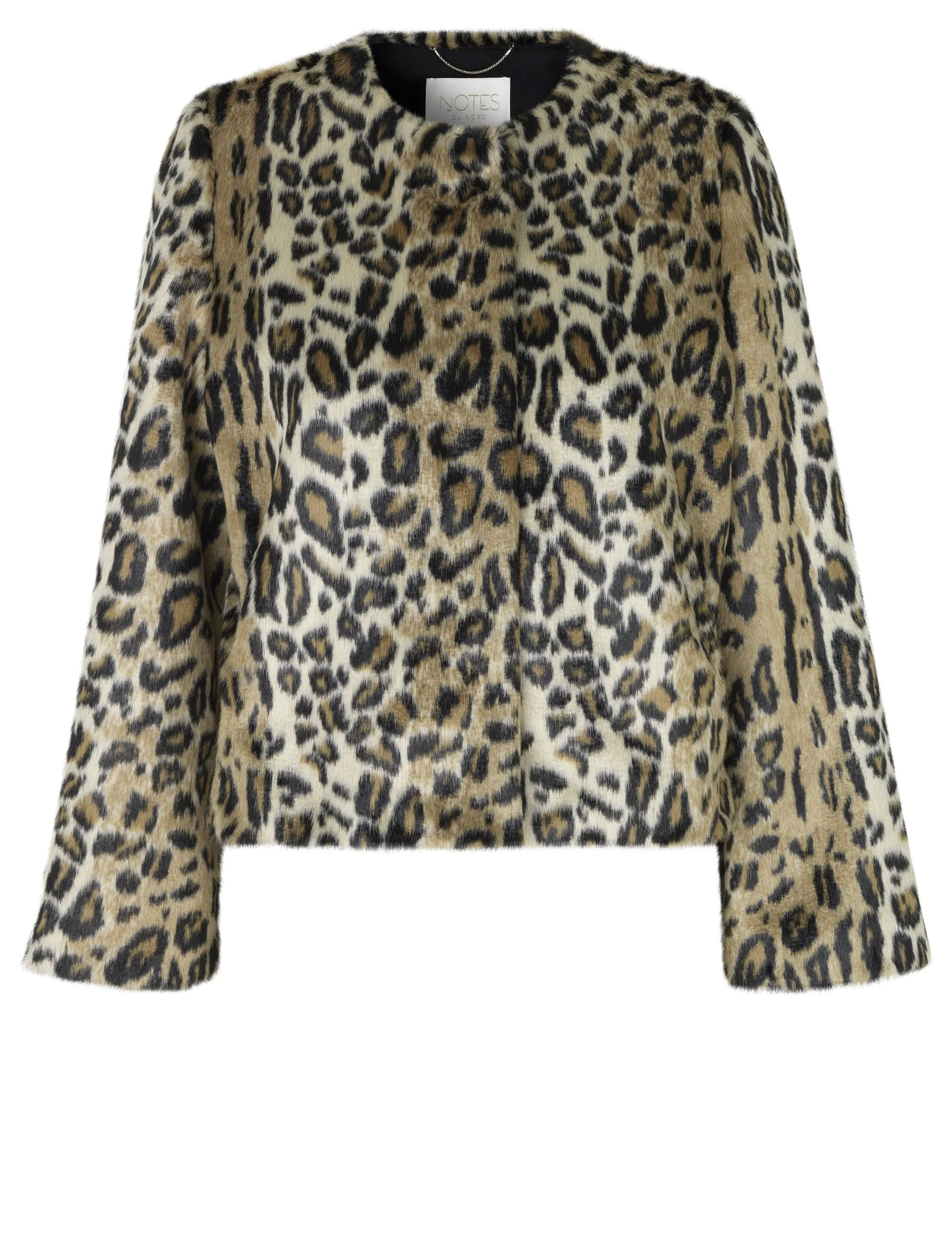 Mika Faux Fur Animal Print Jacket