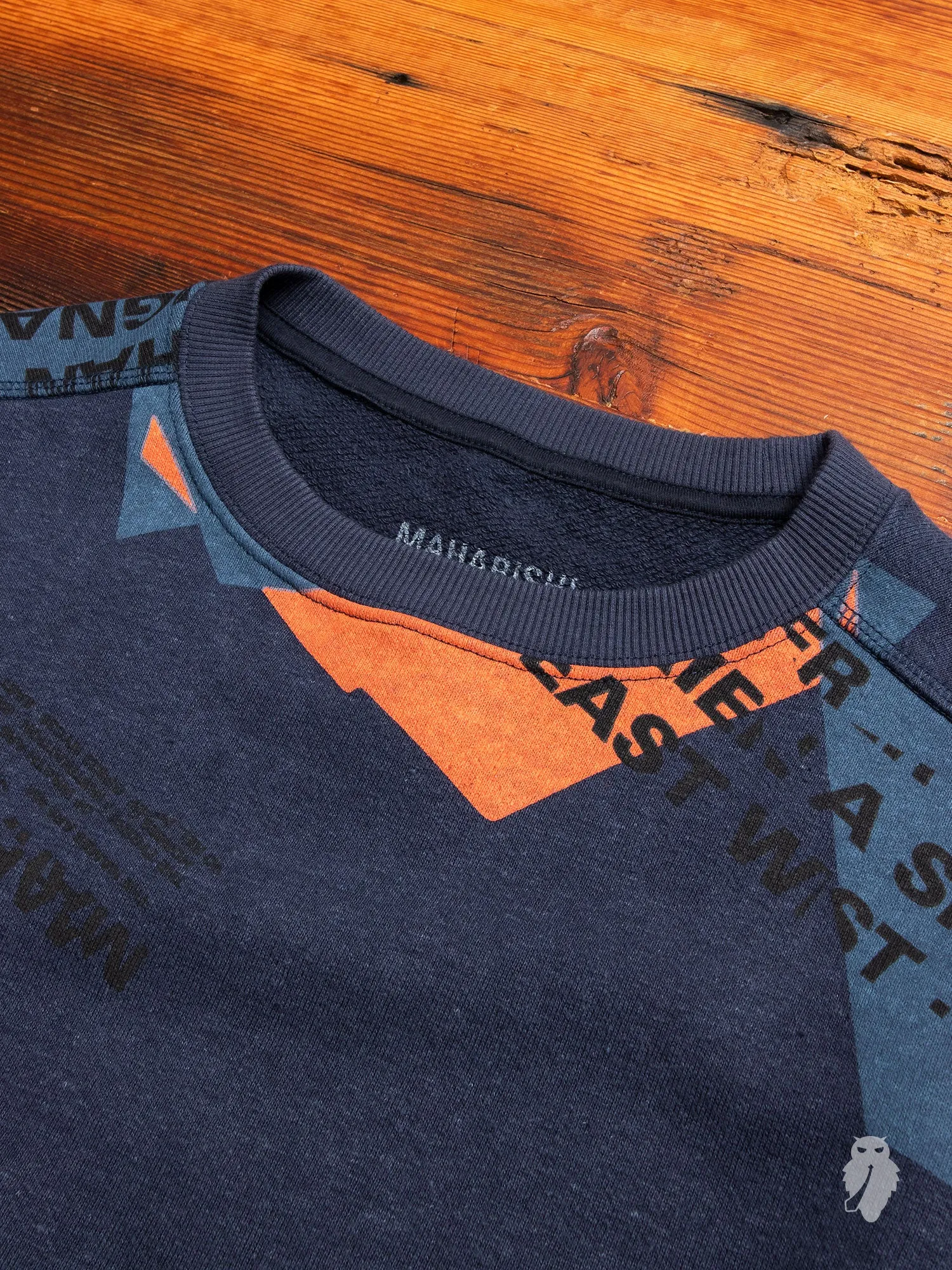 MILTYPE Shattered Crewneck Sweater in Navy