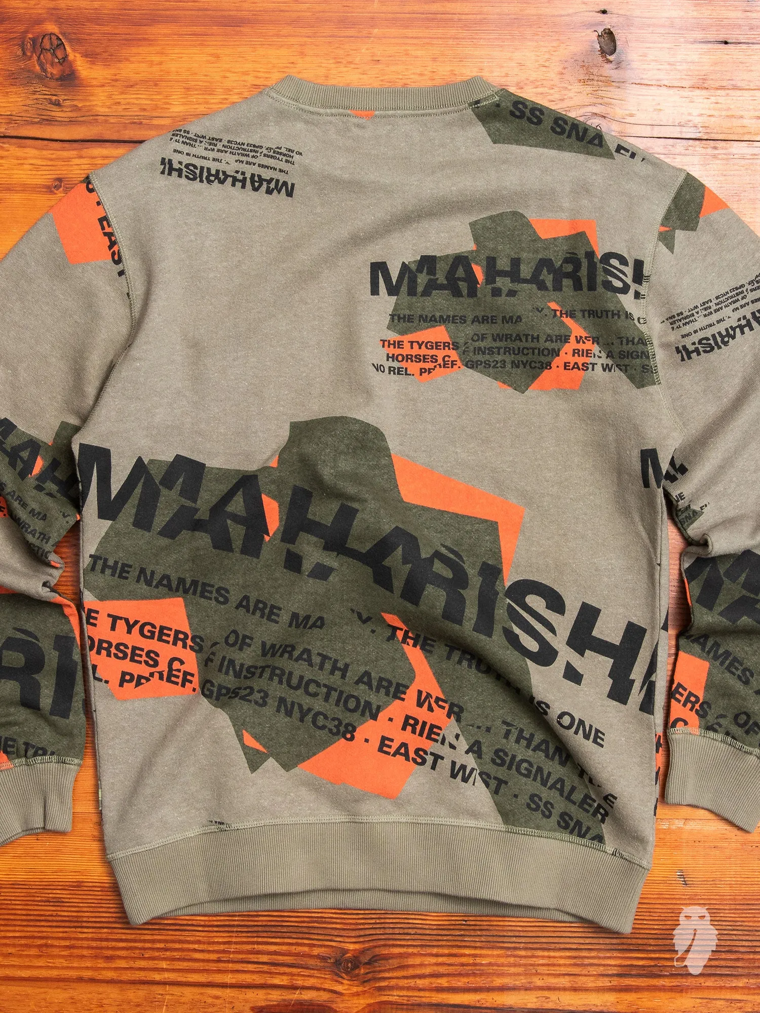 MILTYPE Shattered Crewneck Sweater in Olive