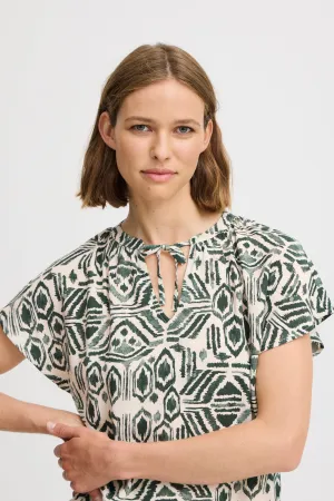 Mjoelle V Neck Top  | Ethnic Sea Spray