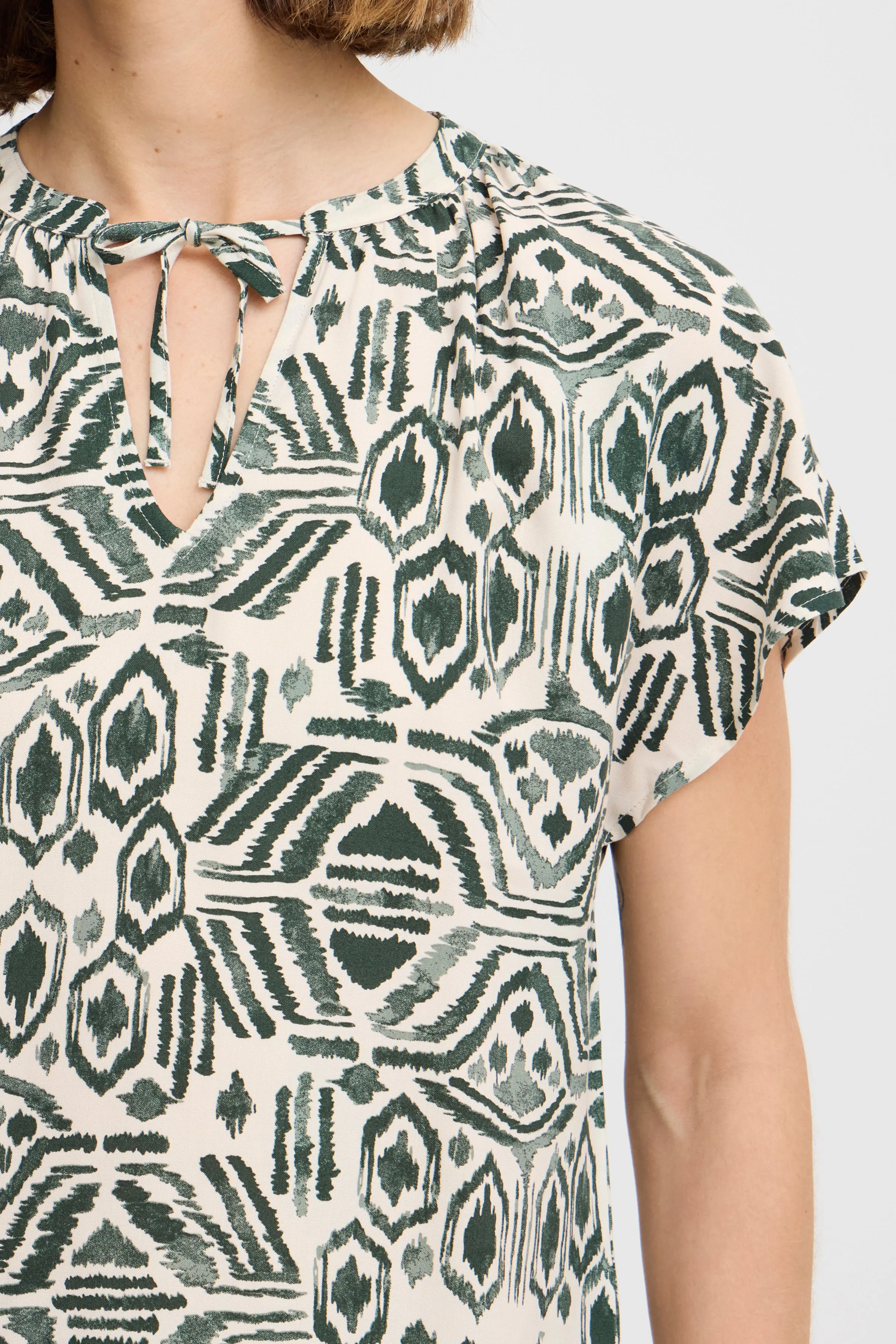 Mjoelle V Neck Top  | Ethnic Sea Spray