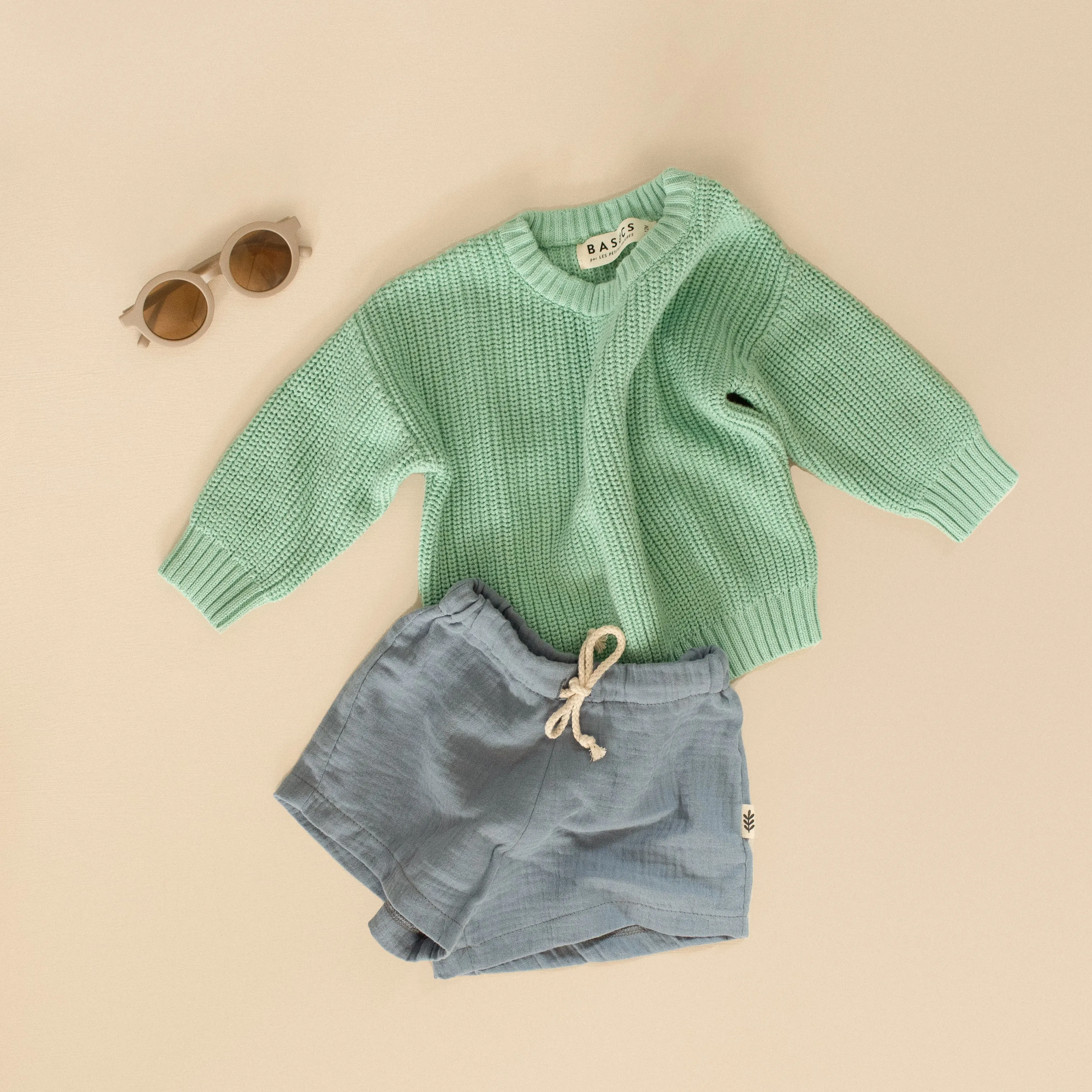 Muslin Shorts - Vista Blue