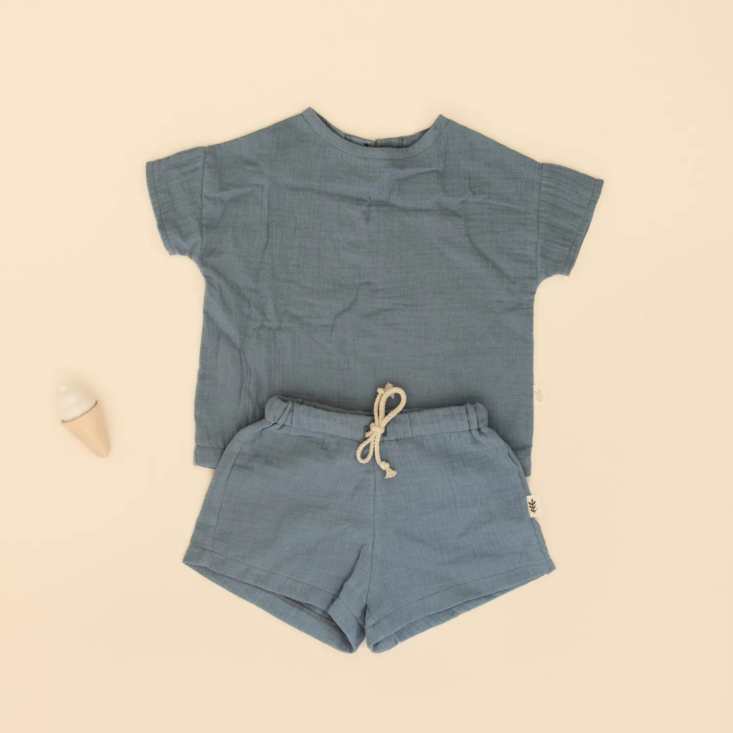 Muslin Shorts - Vista Blue