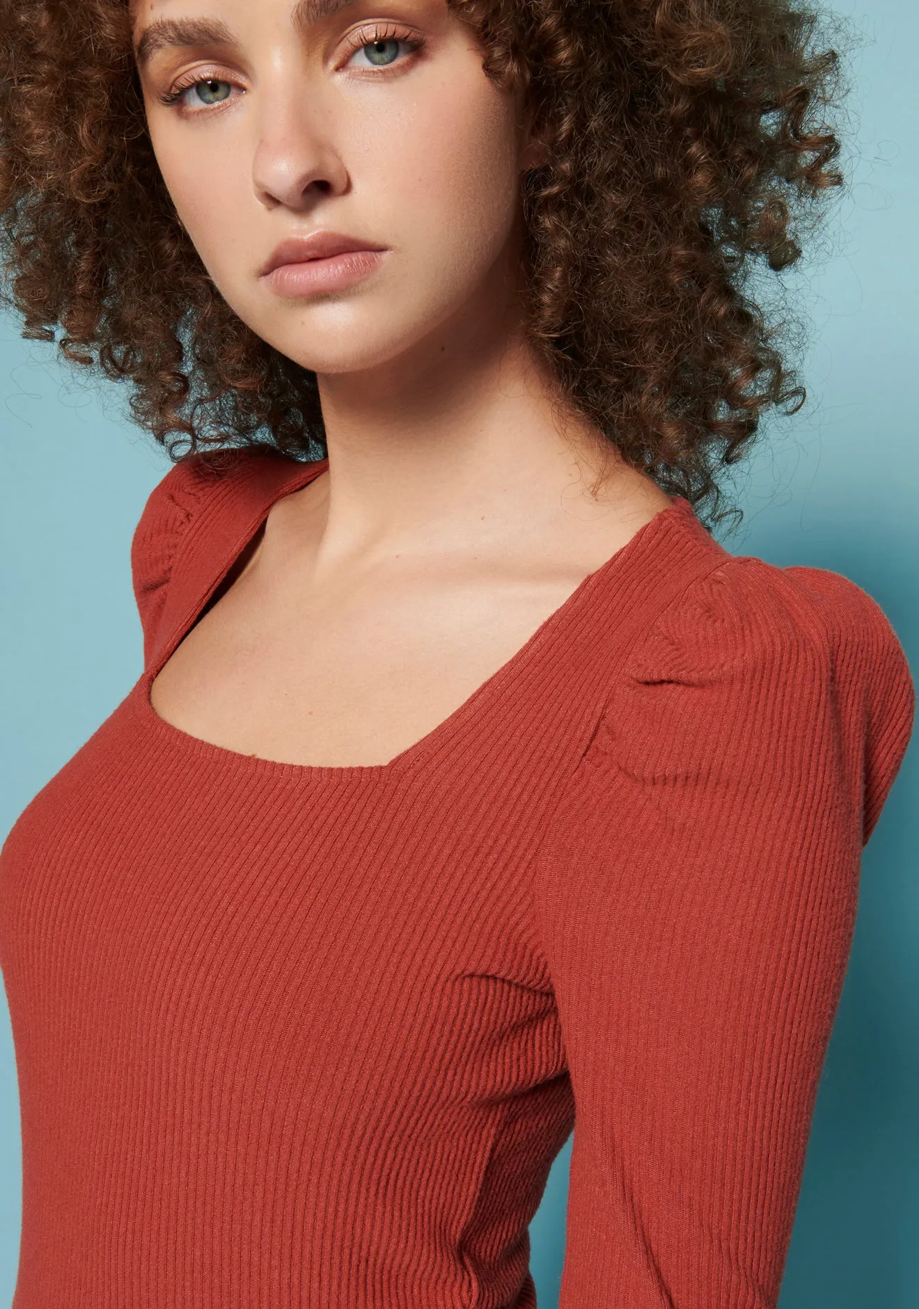 Nation LTD Leighton Square Neck Top