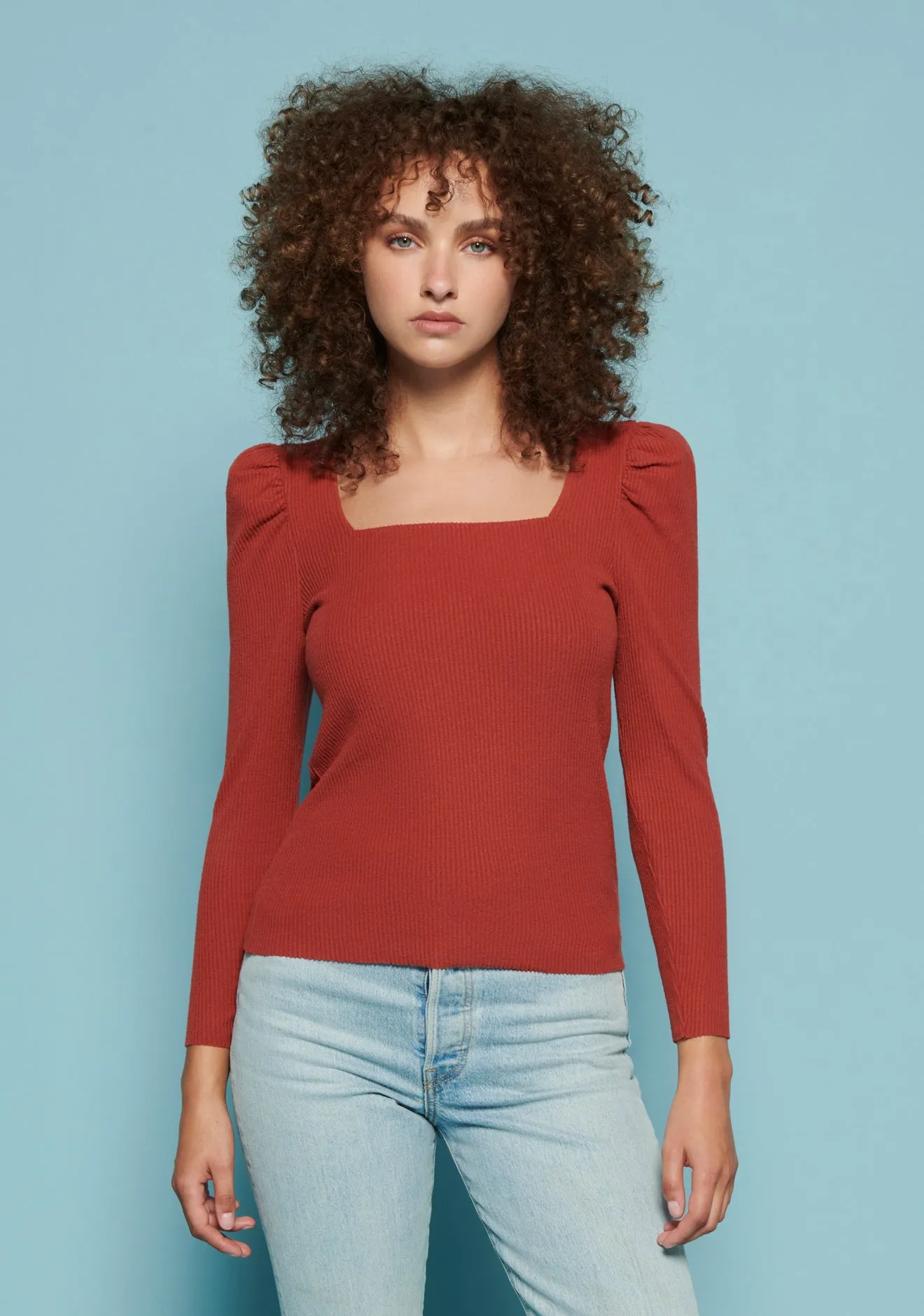 Nation LTD Leighton Square Neck Top