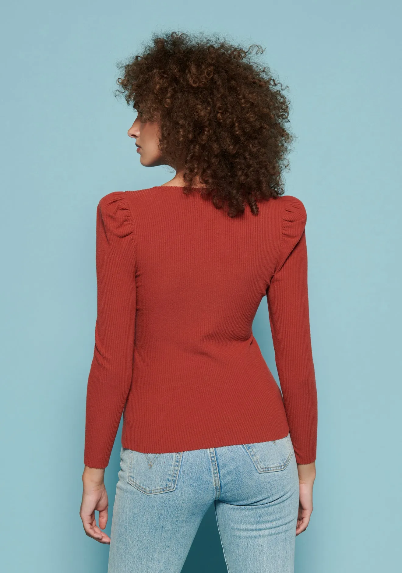 Nation LTD Leighton Square Neck Top