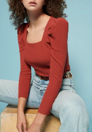 Nation LTD Leighton Square Neck Top