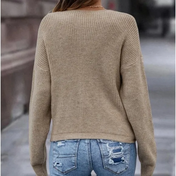 New cross over wrap sweater