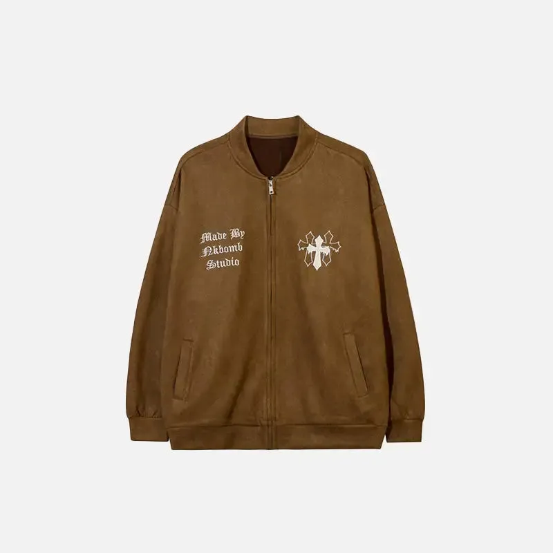 Original Y2K Varsity Style Jacket in High Quality Acrylic