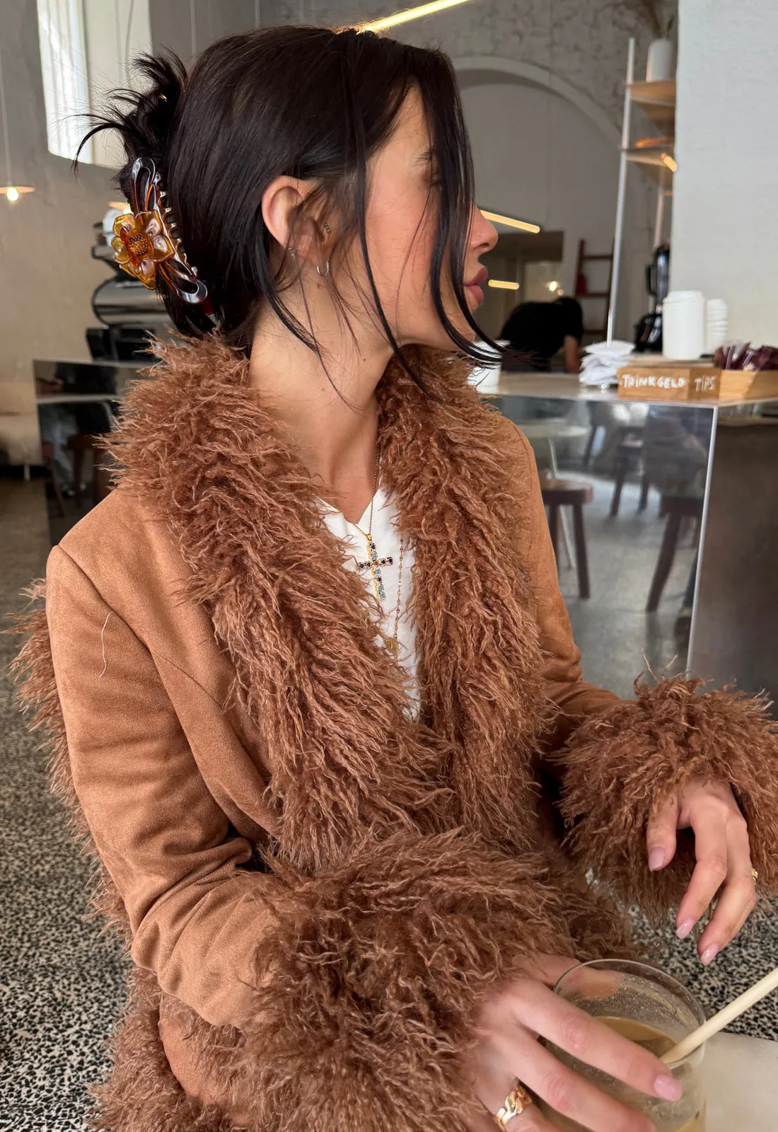 OUI OUI COAT - CAMEL
