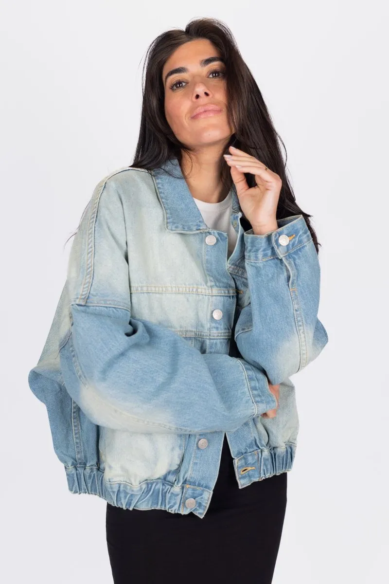 OVERSIZED DENIM JACKET (BLUE)