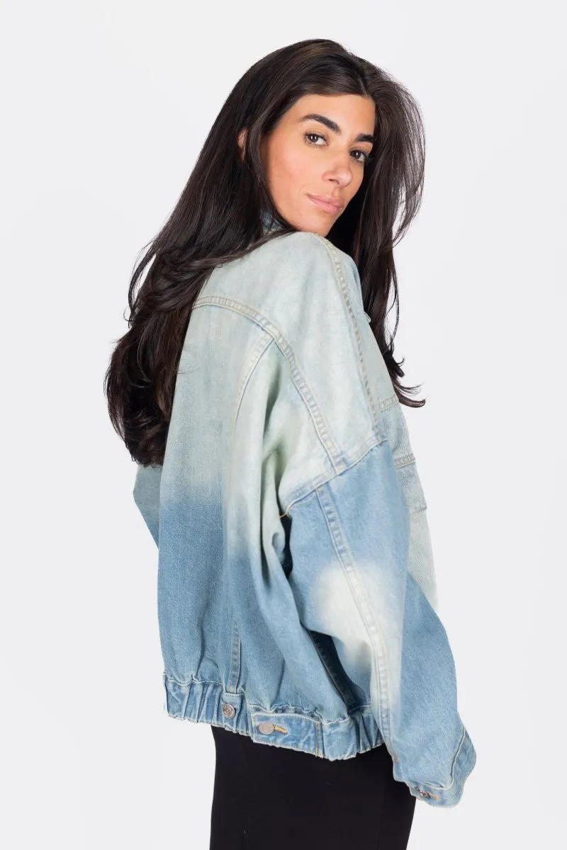 OVERSIZED DENIM JACKET (BLUE)