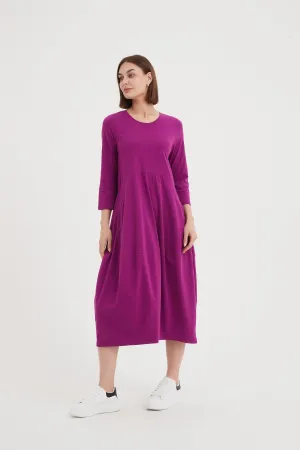 Ovoid Dress Fushia