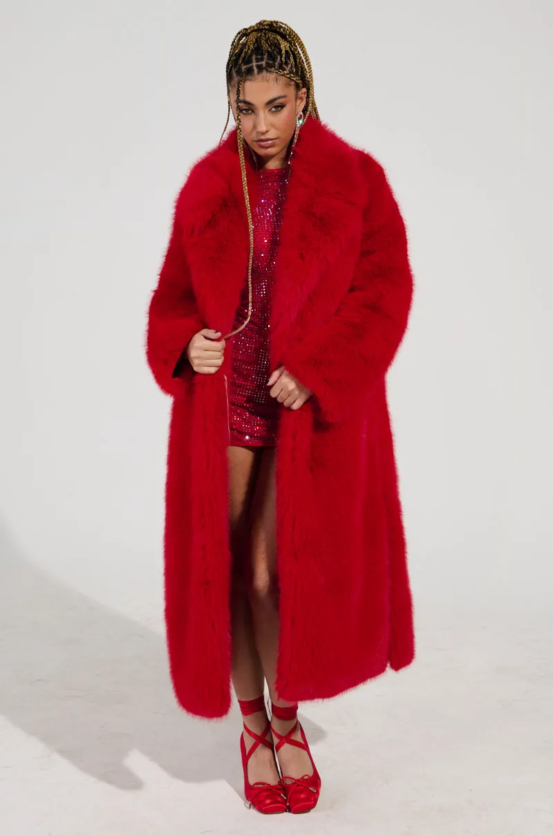 OXFORD FAUX FUR TRENCH