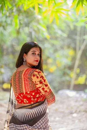 Patchwork Roll Blouse