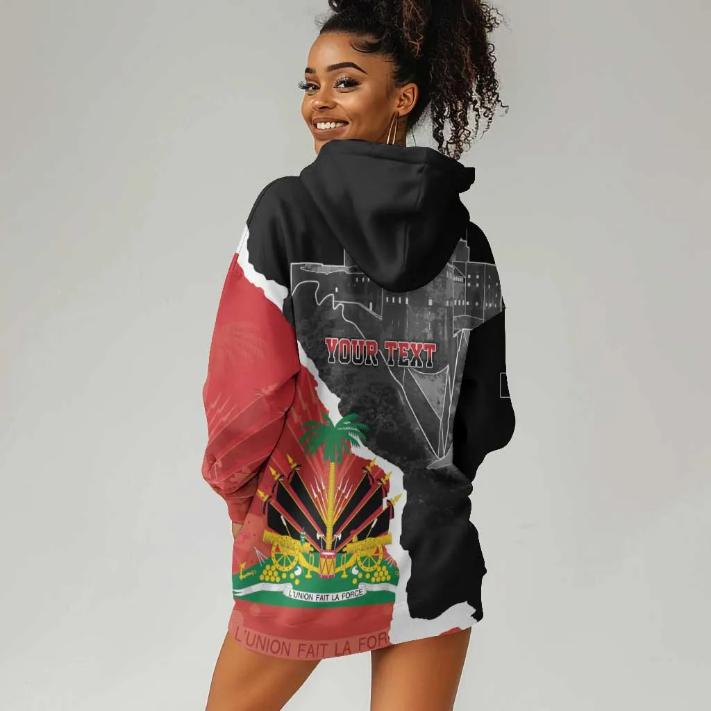 Personalized Haiti First Black Republic 1804 Hoodie Dress Ayiti Citadel Laferriere LT7