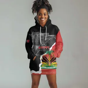 Personalized Haiti First Black Republic 1804 Hoodie Dress Ayiti Citadel Laferriere LT7