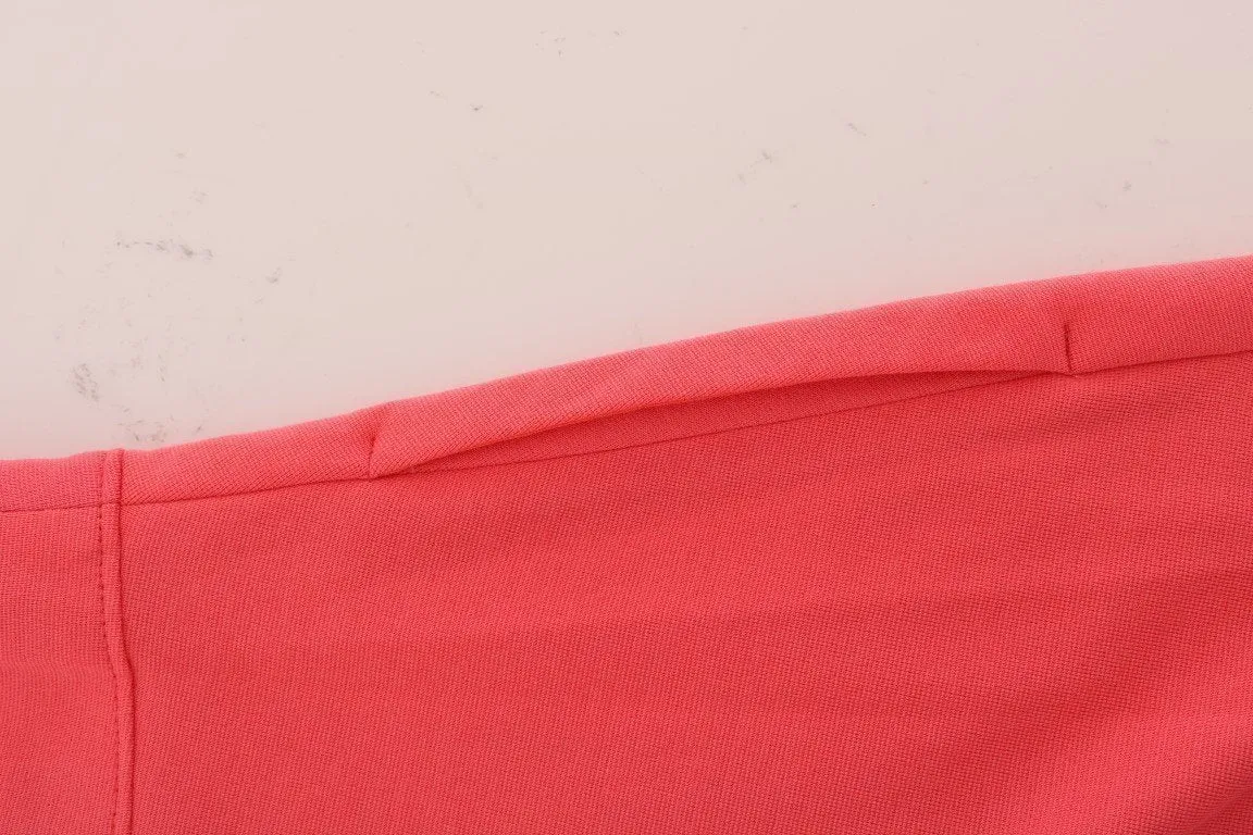 Pink Sheath Sleeveless Dress